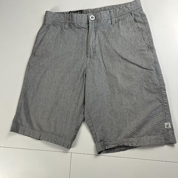 Vintage Volcom Men's Flat Front Casual Shorts 29745 V barbados stripped size 32 - Picture 3 of 10